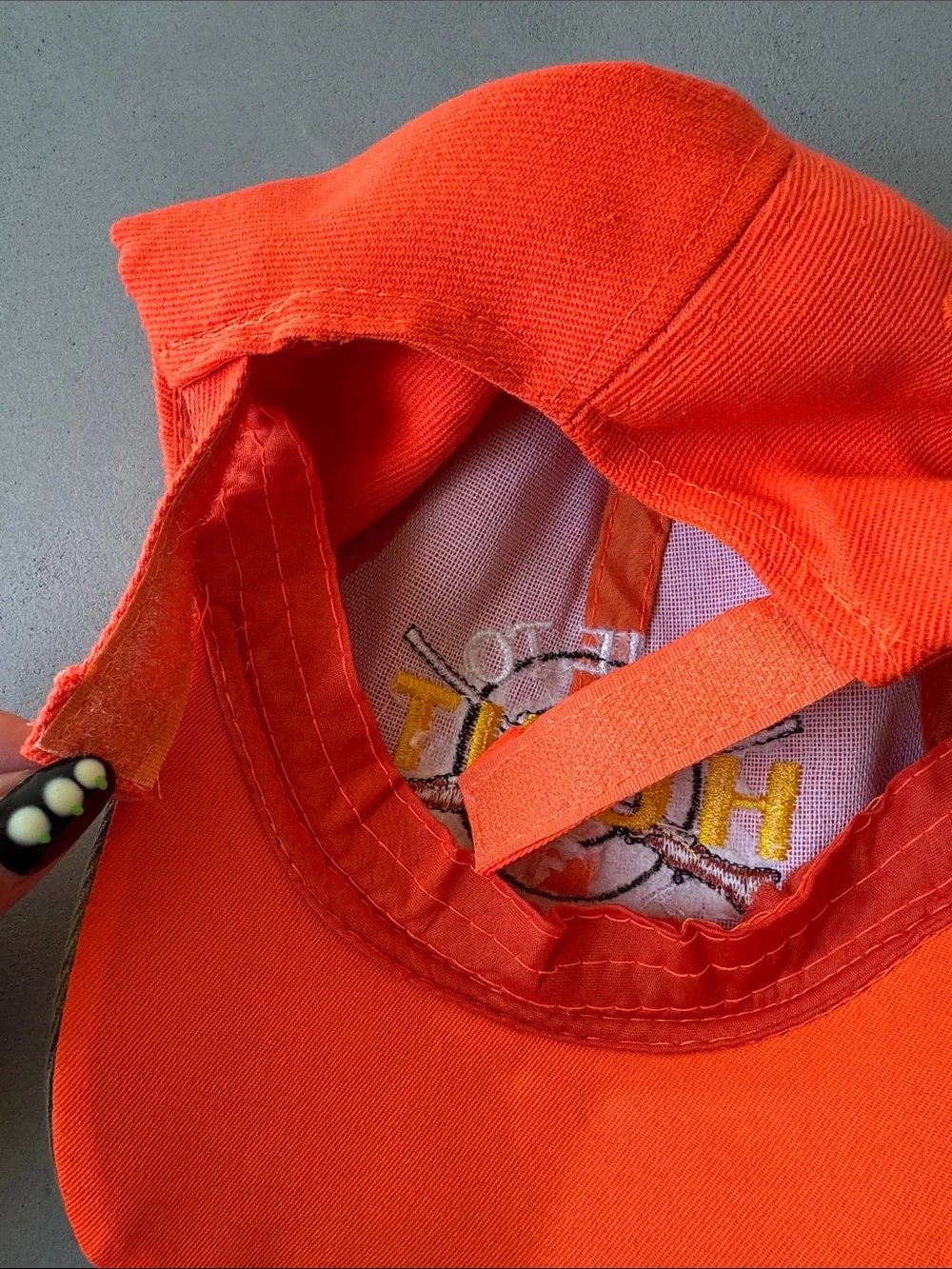 live to hunt, hunt to live orange camo hat justin beiber inspired one size
